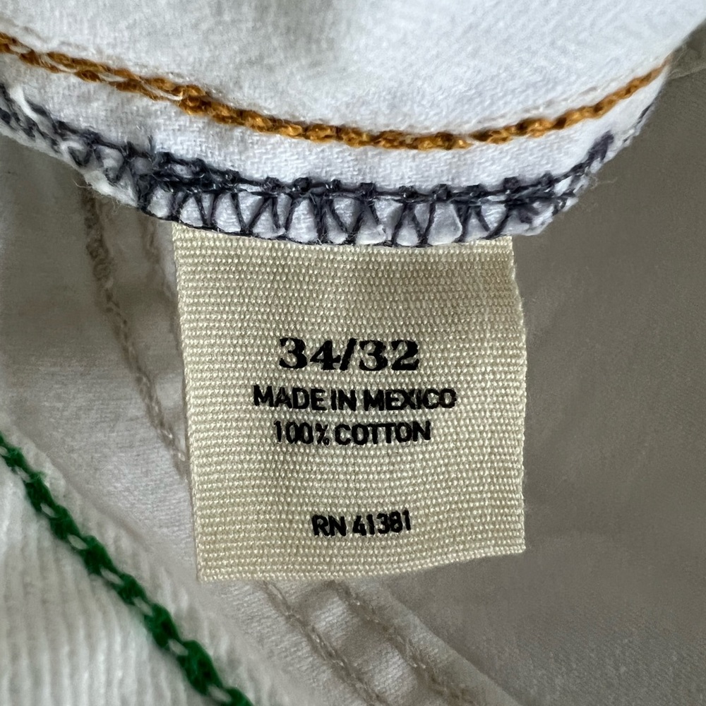 Mens White Polo jeans